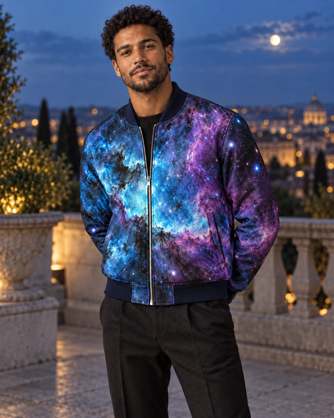 Nebula Bomber Jacket — Front view