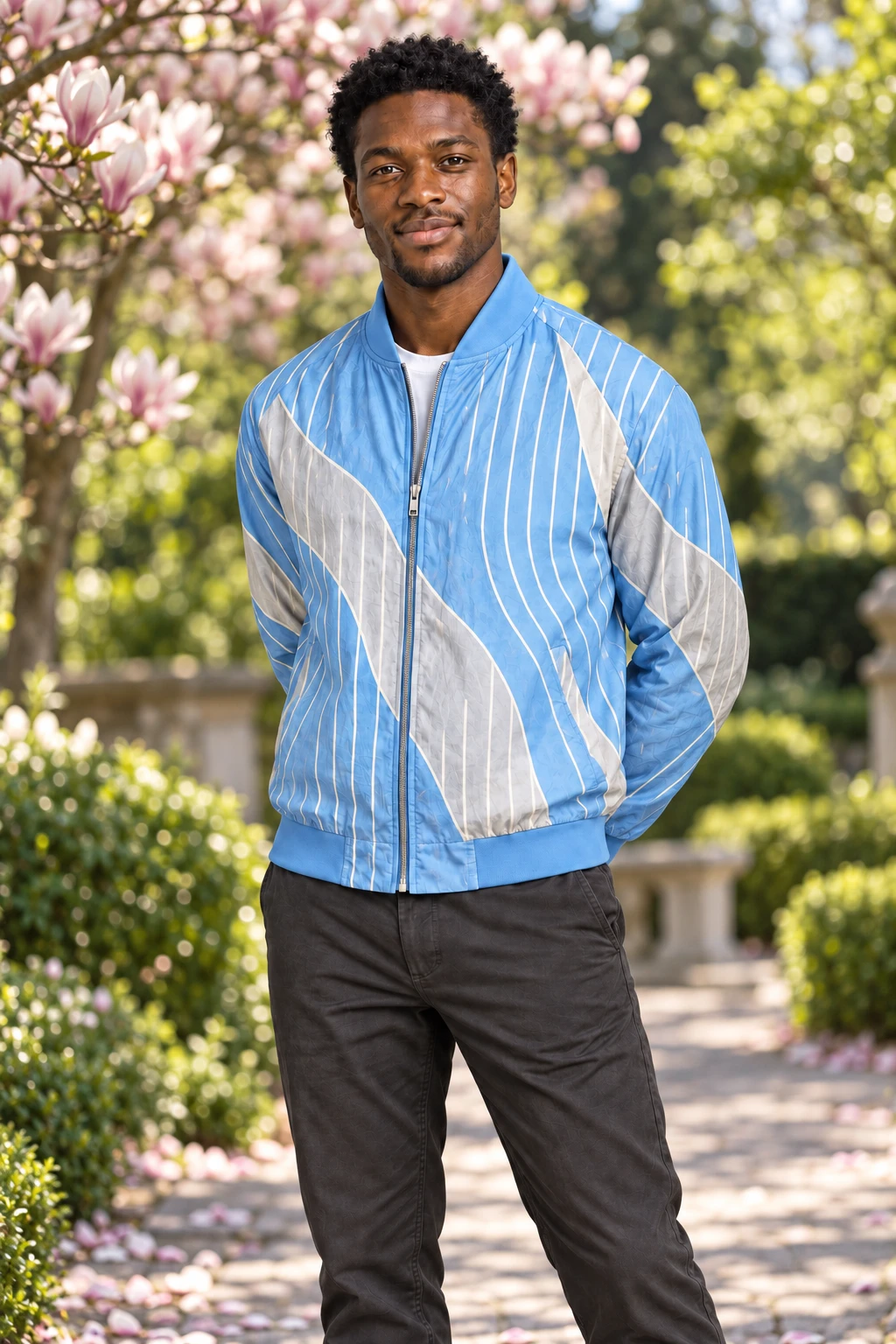Men Rainfall Bomber Jacket — front view
